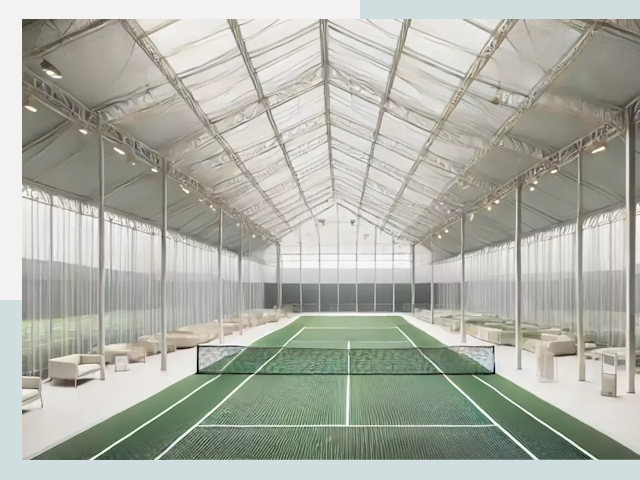 Строительство теннисных кортов в Минусинске