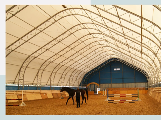 Строительство конных манежей в Минусинске