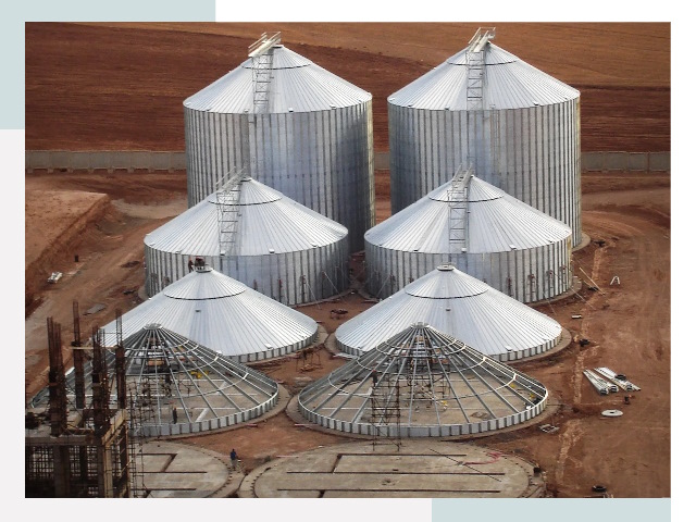 Строительство зерновых силосов в Минусинске